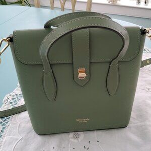 Kate Spade Essential North South Leather Tote in Romaine Green